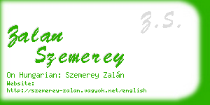 zalan szemerey business card